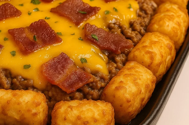 Bacon Cheeseburger Tater Tot Casserole