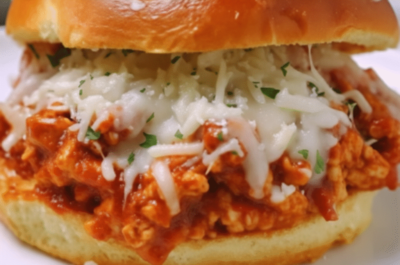 Cheesy Chicken Sloppy Joes