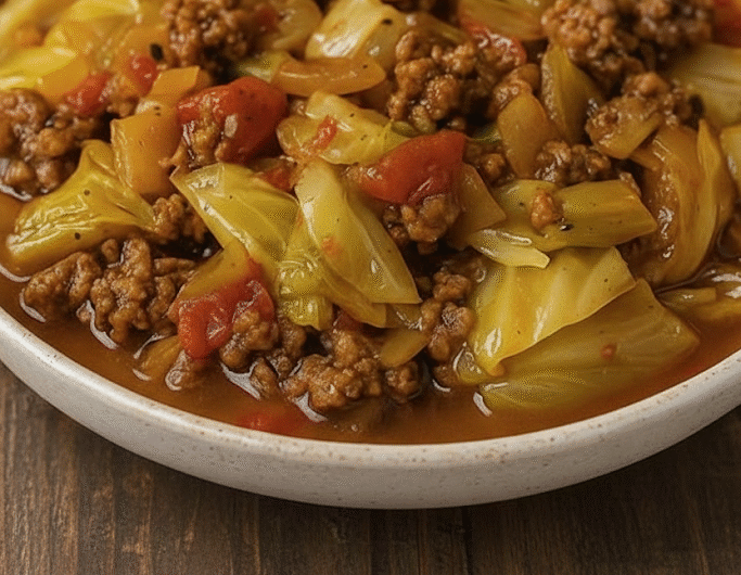 Cabbage and Ground Beef Stew
